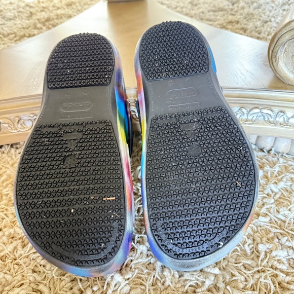 Crocs Bistro Graphic Clog Neon Tie Dye Work Casual Mens Size 13 - Picture 6 of 10